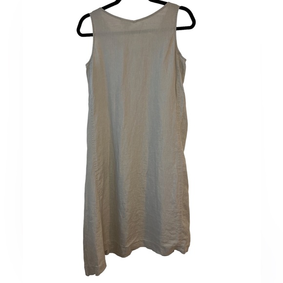 J. Jill Pure Jill Linen Sleeveless Knee Length Dress - Picture 7 of 9